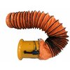 Iliving Orange 12 in. x 15.5 ft. Flexible Ducting Hose ILG8VF12-5